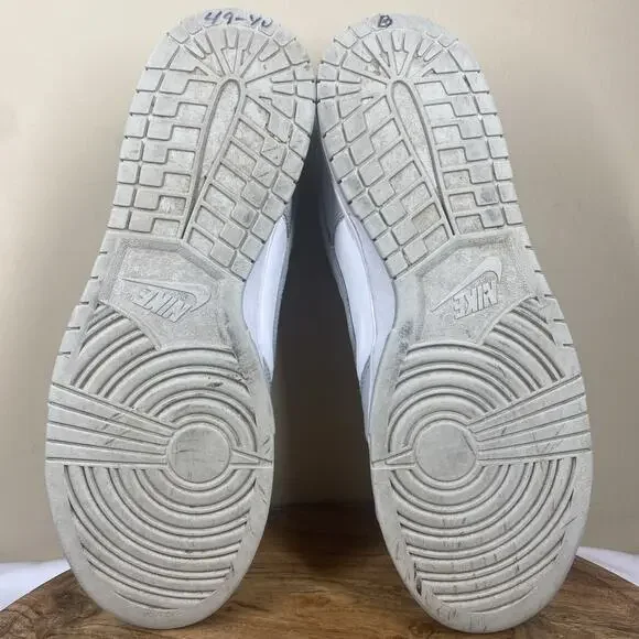 Nike Dunk Low Grey Fog Mens White And Grey Size 14 Low Top Shoes Sneakers - Picture 8 of 10